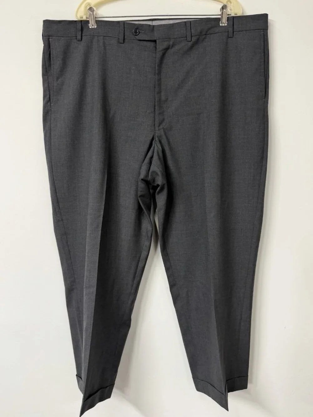 Lands End Classic Clothing Men’s 44 Gray Traditional Fit Adjustable Waist Pants - Picture 1 of 4